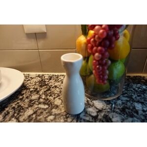 Small Sake bottle- MIYAKO- fine porcelain‎ white CRUET white